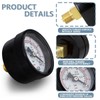 Innfeeltech 1 x 40 mm vacuum pressure gauge BSP 1/8