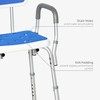 HOMCOM EVA Padded Shower Chair with Arms and Back, Bath