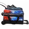 ELITE Basic Double Roller Bowling Ball Bag With Rolling Wheels