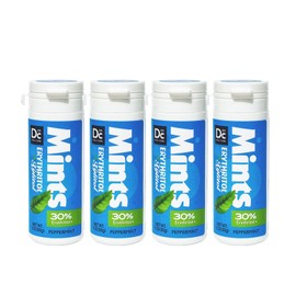 DC24 DAILY CARE Xylitol Mints,No Aspartame Sugar Free Mints,Low-Calorie with Erythritol, Breath Mints Dry Mouth Diabetic Friendly,Peppermint 30 Pieces (Pack of 4)