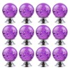 BNYZWOT 12 PCS Crystal Cabinet Knobs Round Glass Bubbles Knobs