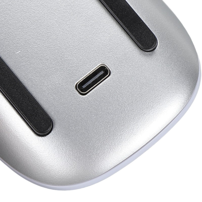 Wireless Bluetooth Mouse Ergonomic Curved Optical Touch USB C Rechargeable