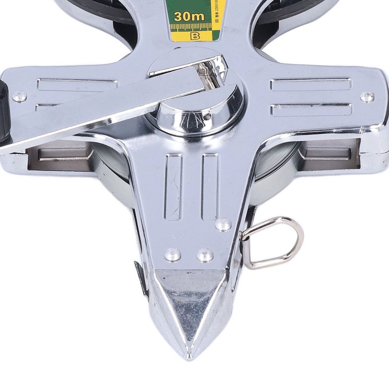 30m Portable Stainless Steel Frame Ruler Thick Durable Hand Operated