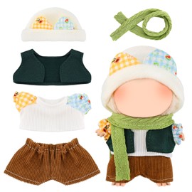 17cm Doll Clothes, Doll Clothing Outfit Set, Cute Accessories for Dolls, Doll Not Included, LBB-13