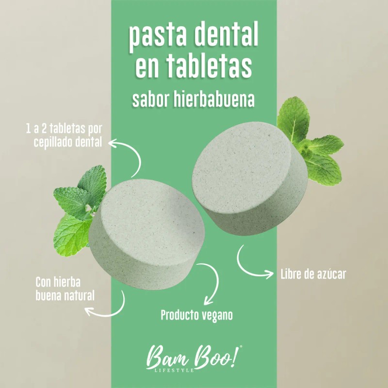 Frasco Pasta Dental Sólid Hierbabuena 75g Bam Boo! Lifestyle