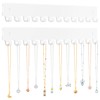 Acrylic Necklace Holder 2 Pack Wall Mounted Necklace Organizer Hanging