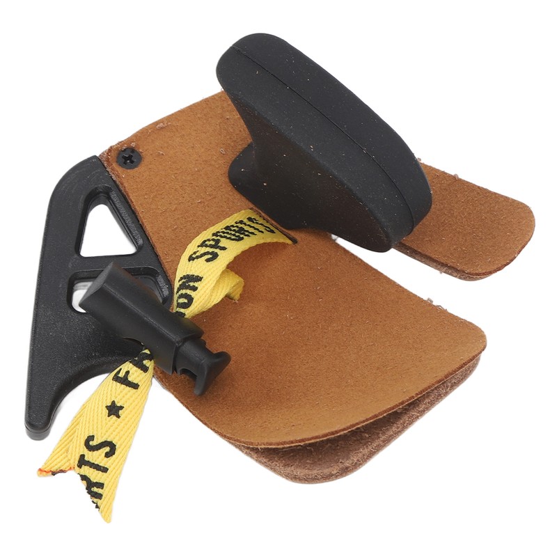 Double PU Leather Archery Finger Tab Archery Finger Guard Fingers