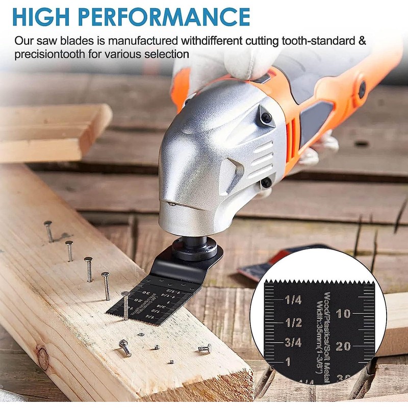 31Pcs Oscillating Saw Blades Multitool Blades Universal Oscillating Tool Blades