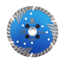 Diamond Granite Cutting Blade 5"- BRSCHNITT Diamond Saw Blade Cut Concrete,Ceramic Porcelain Tile,Granite,Marble,Masonry,Paver,Quartz Disc 5/8-11 Thread