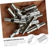 Parliky 40pcs Arrow Nock Tails Aluminum Arrow End Base Fittings