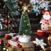 3 PCS Small Christmas Tree with Lights, Table Top Christmas