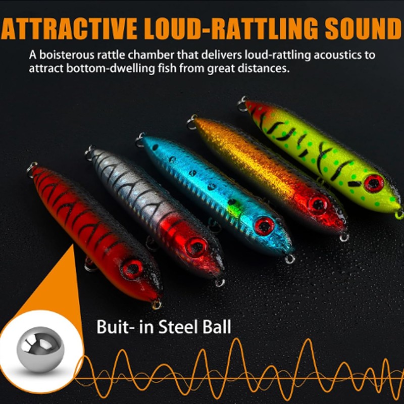 JSHANMEI Catfish Float Rig Rattling Line Float Rig Lure Demon