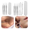 H Plus Mall Easy Skin Care Sebum Removal Blackhead Extractor 3 Types 8 Types Stainless Steel Blackhead Extractor Sebum Removal Blackheads - 8-Type Stainless Steel / 에이치플러스몰 간편한 피부관리 피지제거 블랙헤드 압출기3종8종스텐 블랙헤드압출기 피지제거 블랙헤드 - 8종스텐