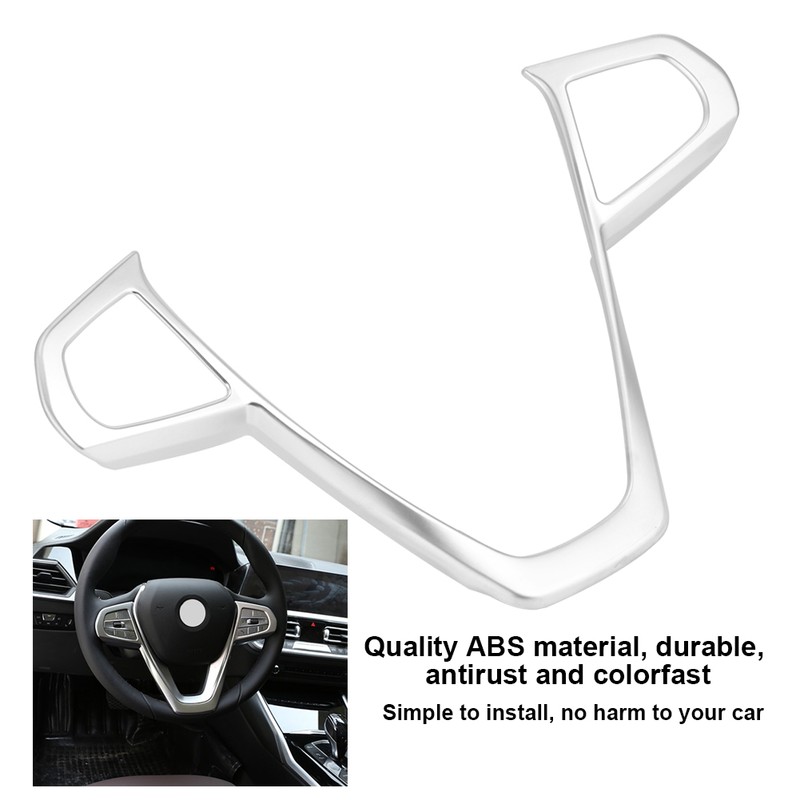 Car Steering Wheel Button Frame Cover Chrome Trim Fits for