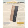 6 Pcs Heavy Duty Straight Mending Plate, 9.25" x 4.5"