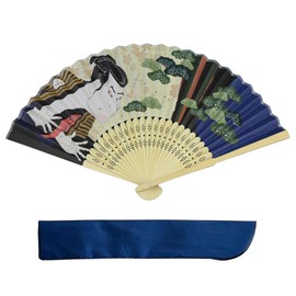 YINKE Silk Fan, Men's, Women's, Lightweight Bamboo Ribs, High Quality Silk, Bamboo Crafts, Japanese Style Fan, Stylish, Gentleman's, Japanese Style Accessories, F