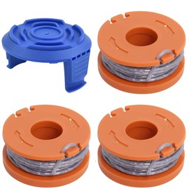 ZAMDOE 3Pcs Trimmer Replacement Spool Line Compatible for MacAllister MGTP18Li Strimmer/Grass Trimmer Spool Line, 1.65mm Autofeed Spool and Line for MacAllister MGTP18Li Strimmer with Spool Cover
