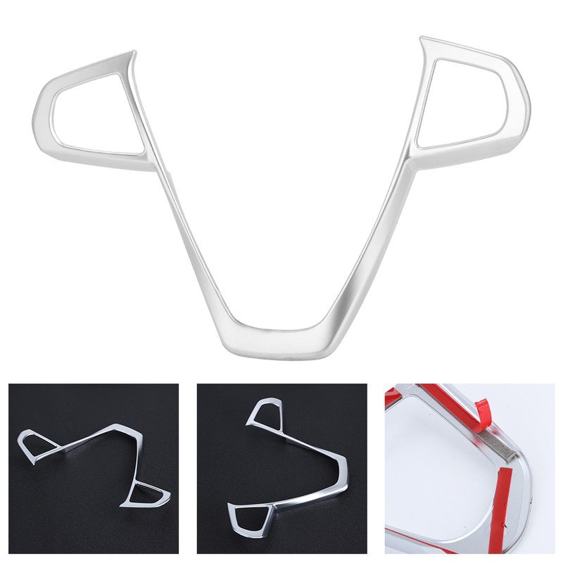 Car Steering Wheel Button Frame Cover Chrome Trim Fits for