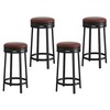 GarveeHome Swivel Bar Stools Set of 4, 24.4" Counter Height
