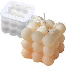 SENCCO Silicone Candle Molds, 3D Silicone Molds for Candle Making, Odorless, Colorless, BPA Free, Silicone Molds for Candle, Wax, Resin, soap, Clay, Chocolate etc