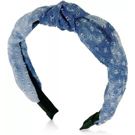GUESS Denim Knotted Headband