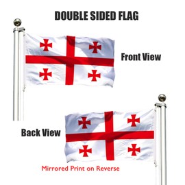 Republic of Georgia Flag 3x5 Ft Double Sided with 2 Brass Grommets