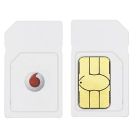 Vodafone Pay As You Go - Includes Standard, Micro & Nano Triple SIM Cards