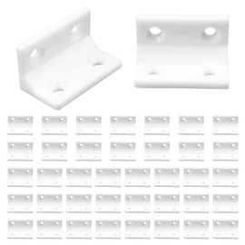40PCS Right Angle Brackets, Angle Brackets, Plastic Corner Brackets,90 Degree Right Angle Bracket L Brackets Suitable for Wood Furniture Cabinet