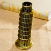 DS.DISTINCTIVE STYLE Metallic Leaning Tower of Pisa Statue 8.6 Inch