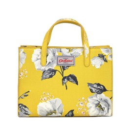 Cath Kidston Mid Wild Poppies Shoulder Cross Body Grab Bag in Egg Yolk Yellow Oilcloth
