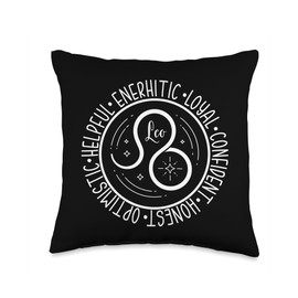 Leo Zodiac Birthday Personality Men Woman Boys Girls Gifts Throw Pillow