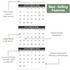2026 Wall Calendar - 3-Month Wall Calendar Display (Folded in