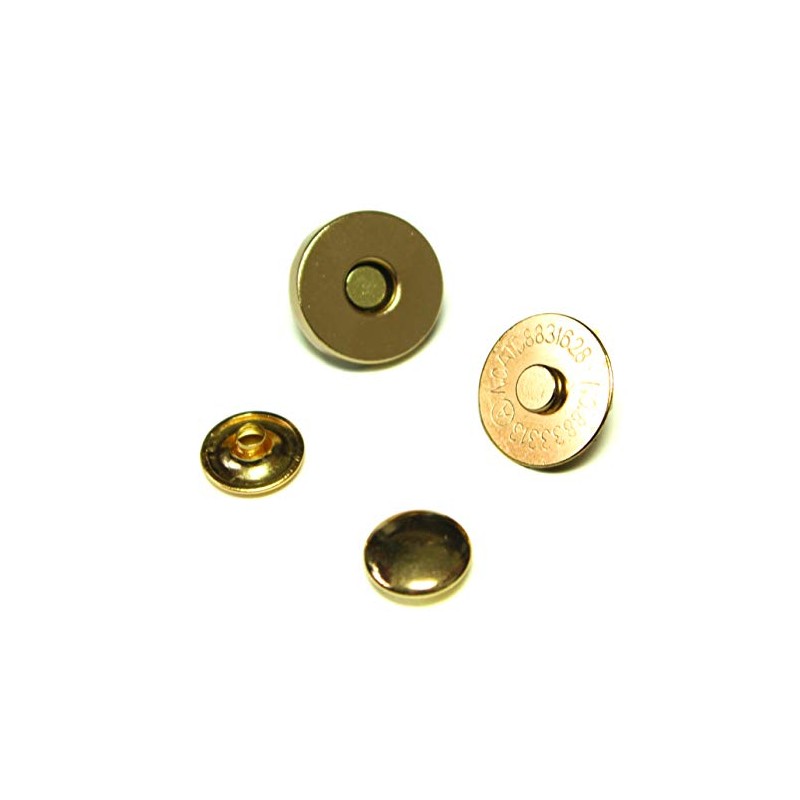 ALL in ONE Magnetic Snaps Purse Double Rivet Closures Round