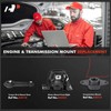 A-Premium Engine Motor, Transmission and Torque Strut Mount Kit Compatible