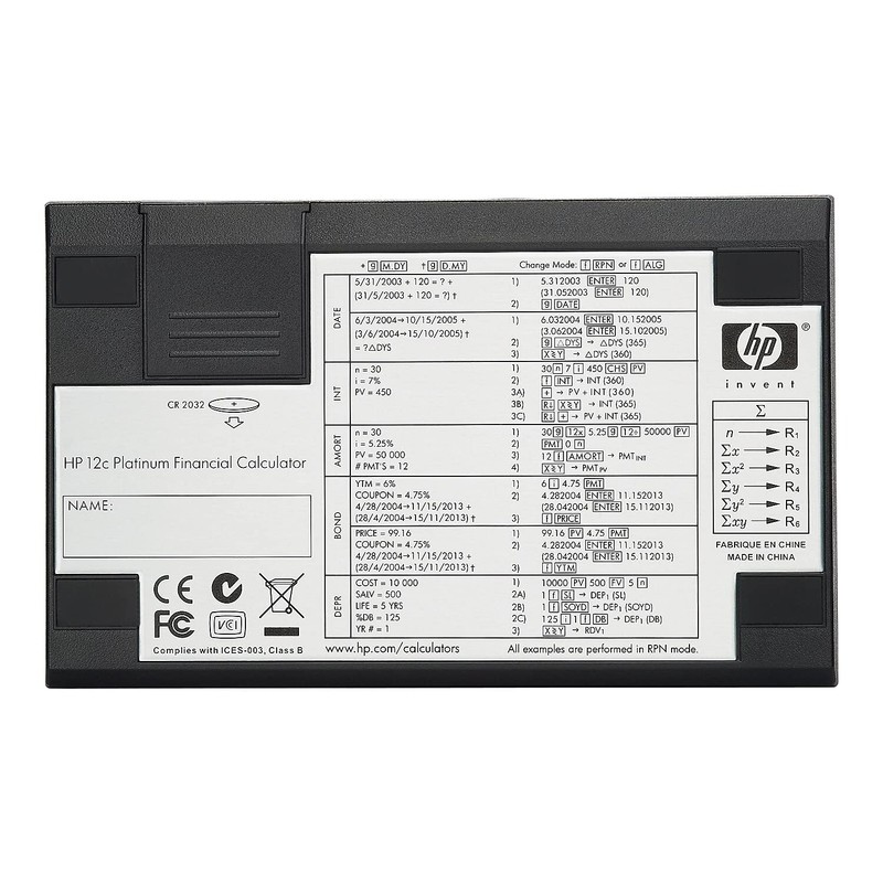 HP 12CP Financial Calculator