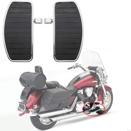 Areyourshop Motorcycle Front/Rear Footboards Floorboard for HONDA Shadow 750 2015, SHADOW VT400 1997-2003, STEED VLX400 VT600 1992-2007 (Only for Models with 6mm Size Pin Hole)