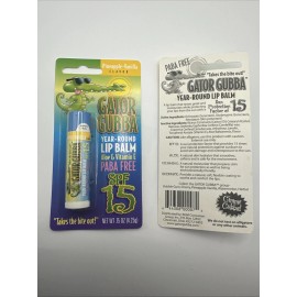 Gator Gubba 6- .15oz Pineapple Vanilla Year Round Lip Balm Gator Gubba Spf15 Aloe Vitamin E