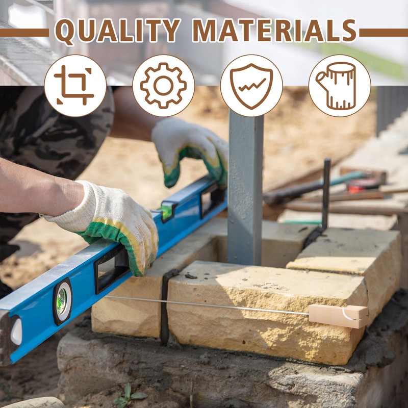 DoubleFill 2 Pairs 4 Inch Line Blocks Masonry String Lines