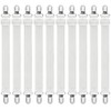 Adjustable Bed Sheet Tensioners - Set of 10 with Metal