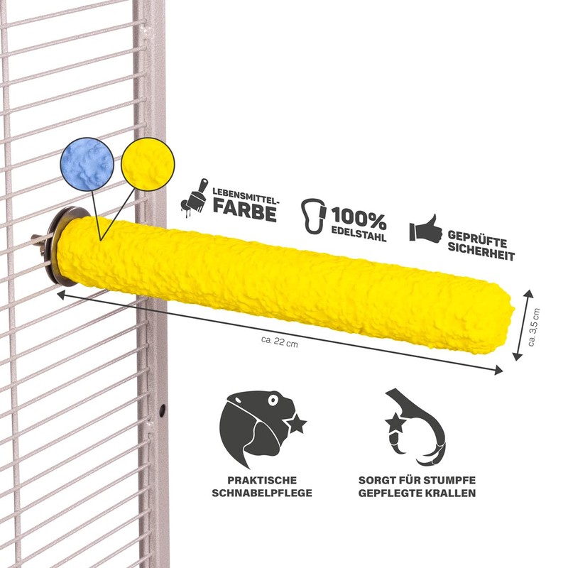 HappyBird Therapeutic Perch Bird / Parrot Perch - Medium |