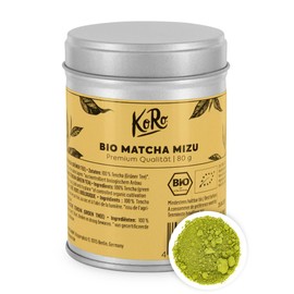 KoRo - Bio Matcha Mizu 80 g - Grüner Tee in Premium- Kochqualität - In praktischen Metalldose