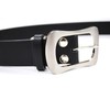 Bellabel Cowhide Leather Belt Tanned Plain Buckle Leather Belt 40