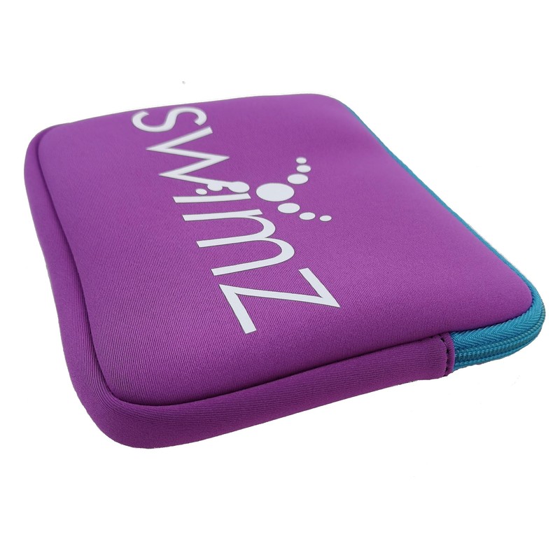 Swimz Large protective Neoprene Goggle storage Pouch (Purple/Blue/White)