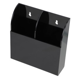 KICHOUSE Acrylic Remote Holder Organizer for Media Controls Stylish Remote Storage Box Two Compartments for Living Room Bedroom Office Use