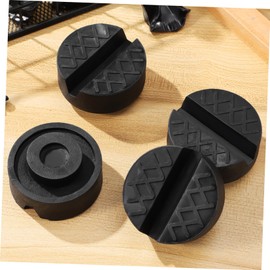 Parliky 4pcs Jack Rubber Support Block Car Jack Pad Vehicle Rubber Pad Easy to Use Rv for Maintenance