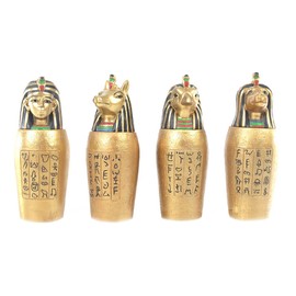Gold Egyptian Canopic Jar, single unit randomly selected