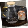 Ciieeo Glass Beverage Serving Pitcher with Lid Elegant Iced for