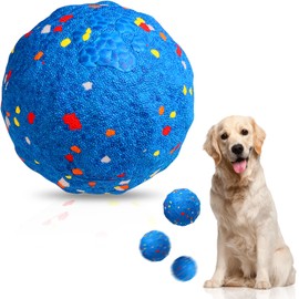 Interactive Dog Toy Ball, Automatic Moving, Bouncing Chew Toy, E-TPU Material, Suitable for Large and Medium Dogs, Relieve Boredom for Daily Training (Blue)