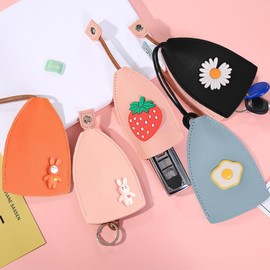 SIGNSOT Pull Out Car Key Case, Protective Pull Out Key Case, Creative Pull-Out Cute Large-Capacity Car Key Case, Cute Protector Car Key Fob with Holder Hook, Car Key Case