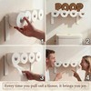21 Inches Poop Wood Toilet Paper Holder Funny Poop Toilet